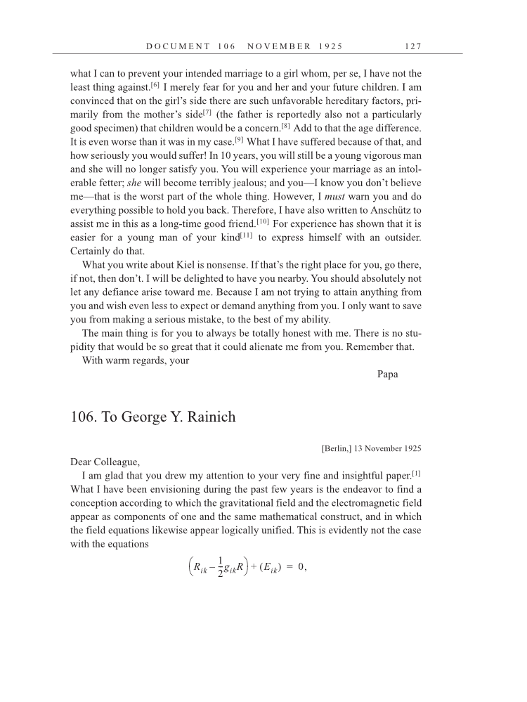 Volume 15: The Berlin Years: Writings & Correspondence, June 1925-May 1927 (English Translation Supplement) page 127