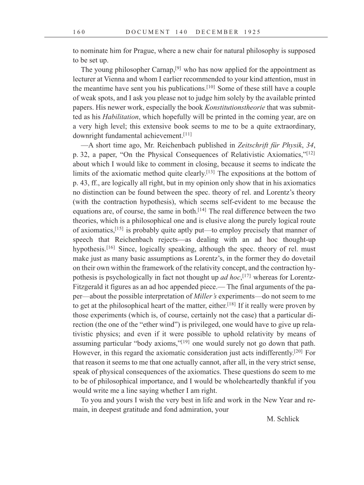 Volume 15: The Berlin Years: Writings & Correspondence, June 1925-May 1927 (English Translation Supplement) page 160