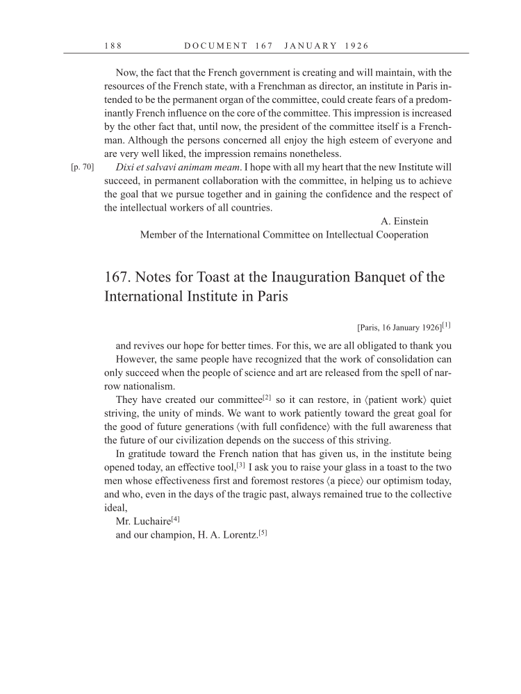 Volume 15: The Berlin Years: Writings & Correspondence, June 1925-May 1927 (English Translation Supplement) page 188