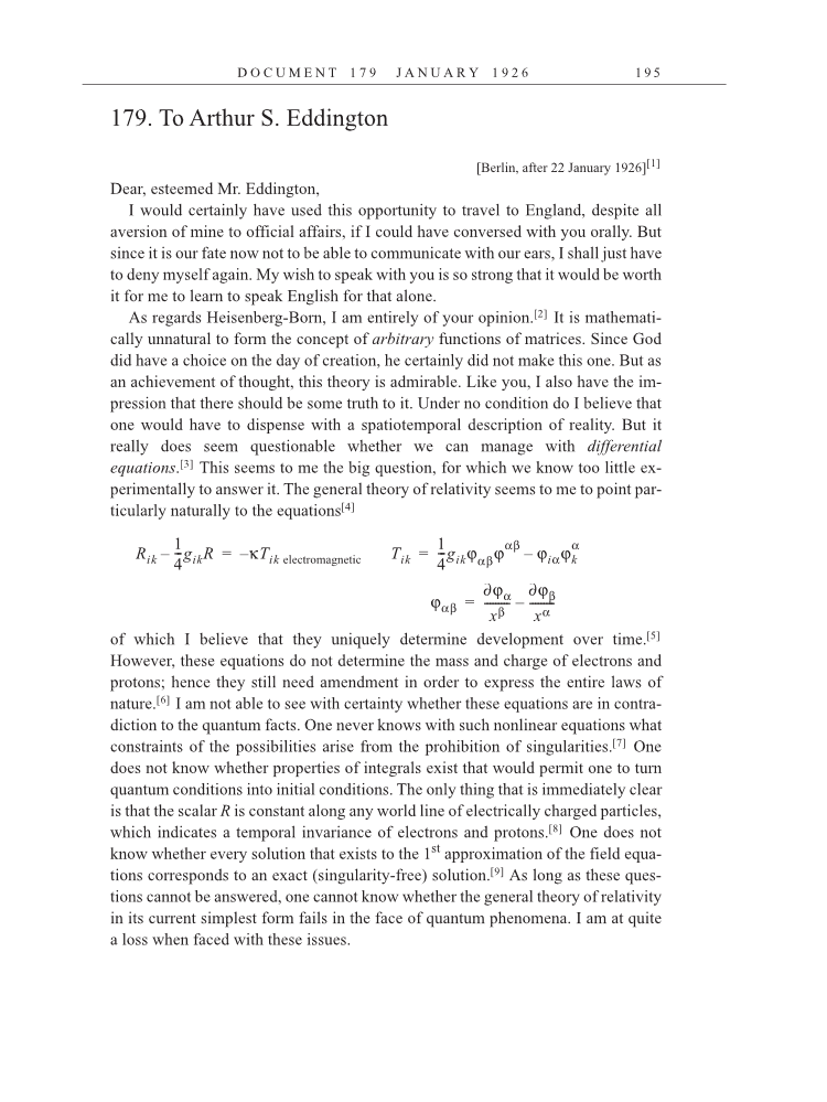 Volume 15: The Berlin Years: Writings & Correspondence, June 1925-May 1927 (English Translation Supplement) page 195