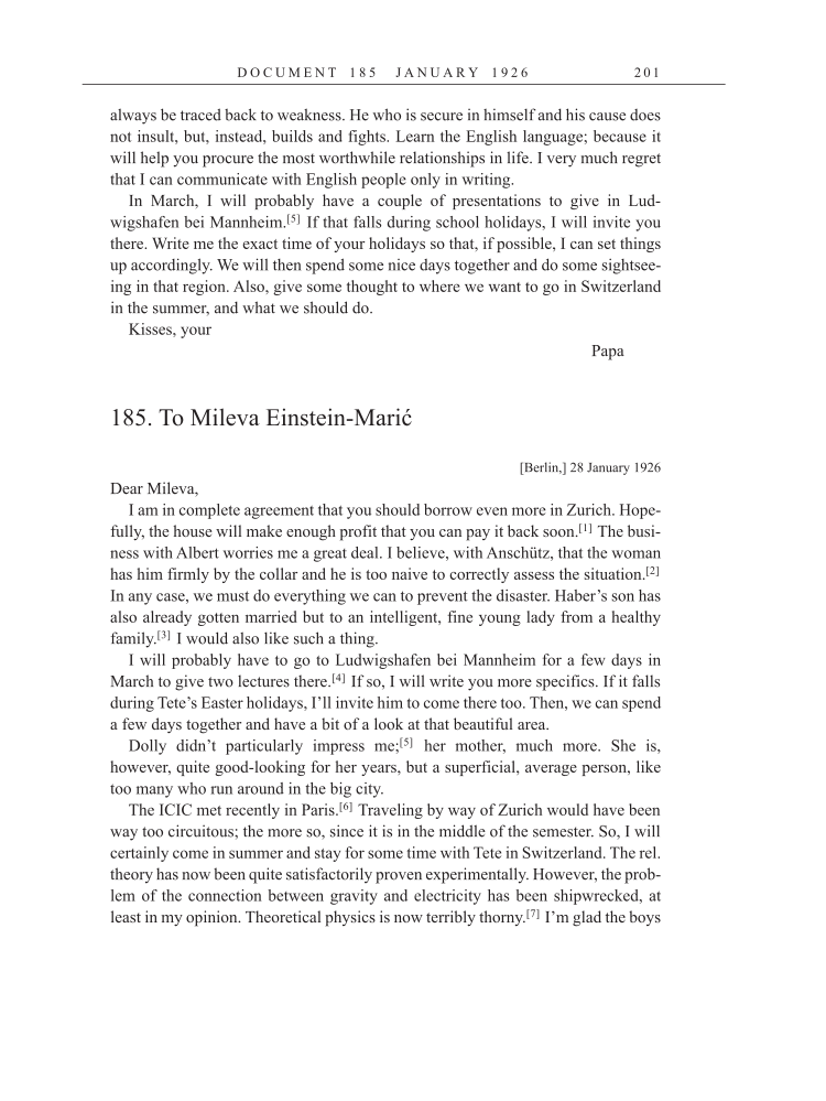 Volume 15: The Berlin Years: Writings & Correspondence, June 1925-May 1927 (English Translation Supplement) page 201