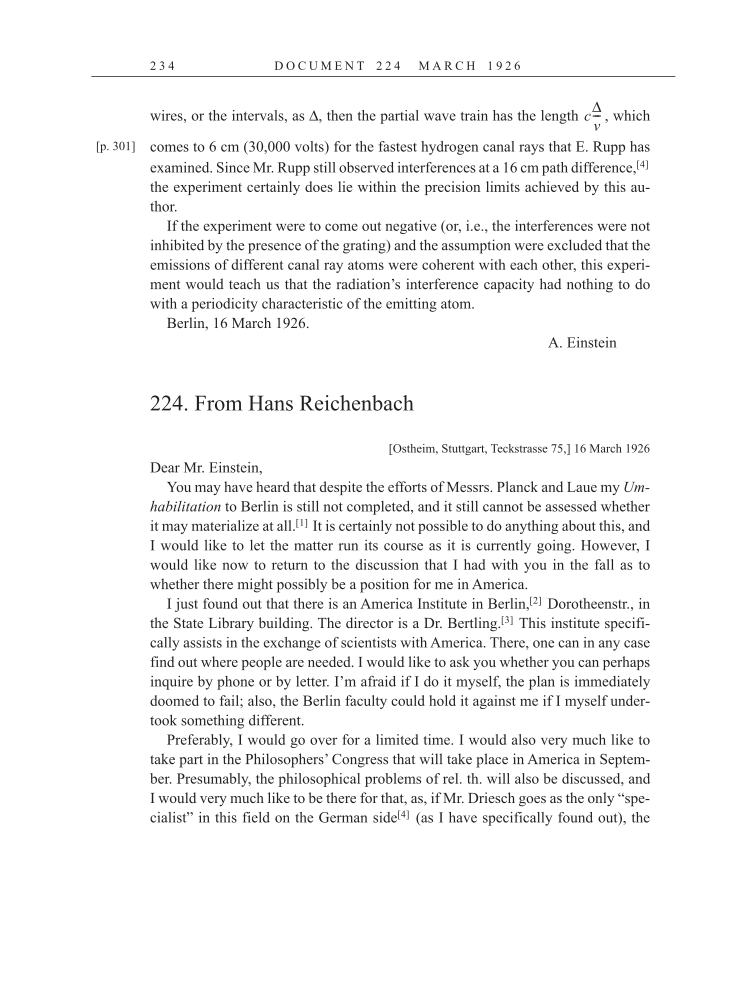 Volume 15: The Berlin Years: Writings & Correspondence, June 1925-May 1927 (English Translation Supplement) page 234