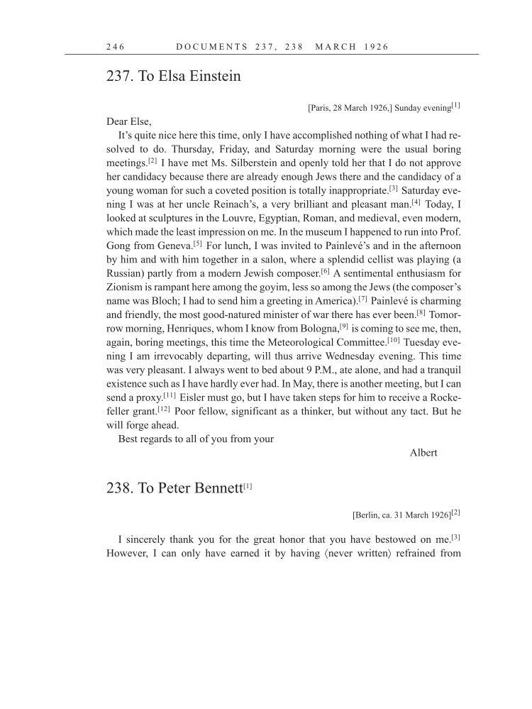 Volume 15: The Berlin Years: Writings & Correspondence, June 1925-May 1927 (English Translation Supplement) page 246