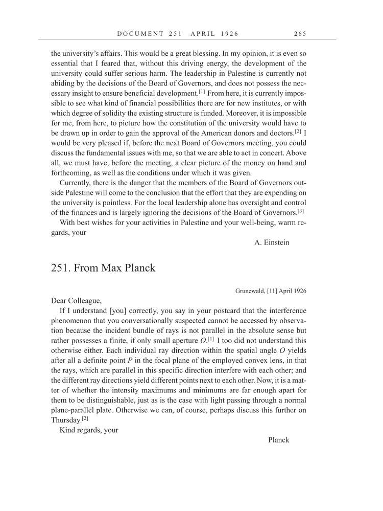 Volume 15: The Berlin Years: Writings & Correspondence, June 1925-May 1927 (English Translation Supplement) page 265