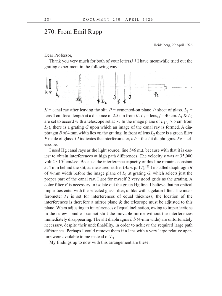 Volume 15: The Berlin Years: Writings & Correspondence, June 1925-May 1927 (English Translation Supplement) page 284