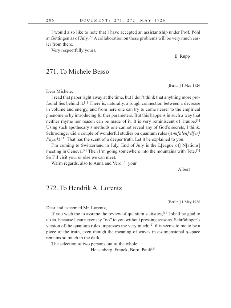 Volume 15: The Berlin Years: Writings & Correspondence, June 1925-May 1927 (English Translation Supplement) page 286