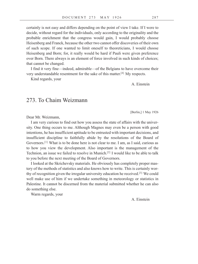 Volume 15: The Berlin Years: Writings & Correspondence, June 1925-May 1927 (English Translation Supplement) page 287