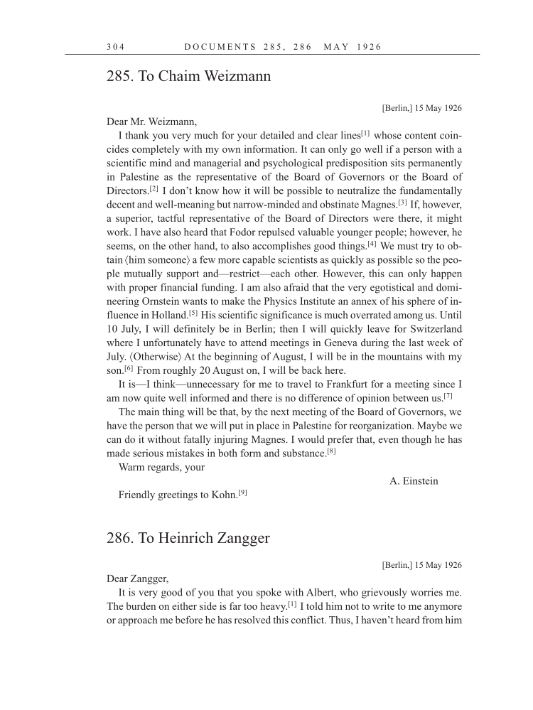 Volume 15: The Berlin Years: Writings & Correspondence, June 1925-May 1927 (English Translation Supplement) page 304