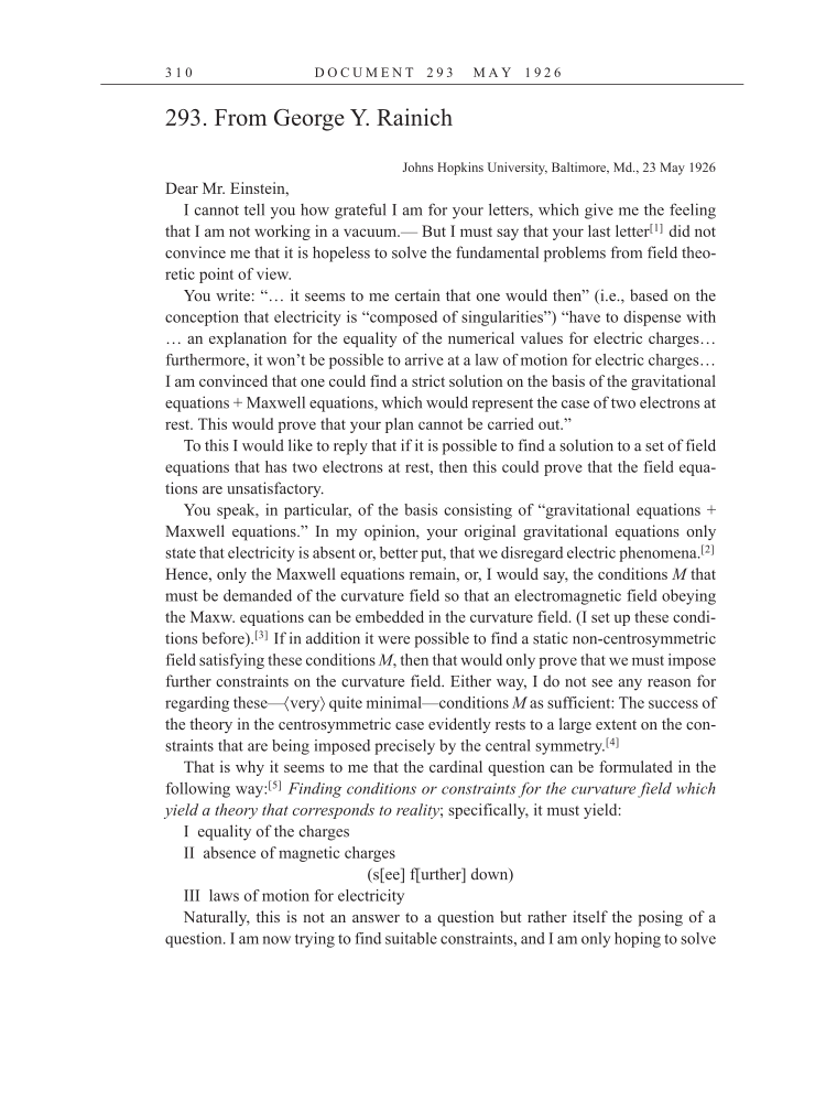 Volume 15: The Berlin Years: Writings & Correspondence, June 1925-May 1927 (English Translation Supplement) page 310
