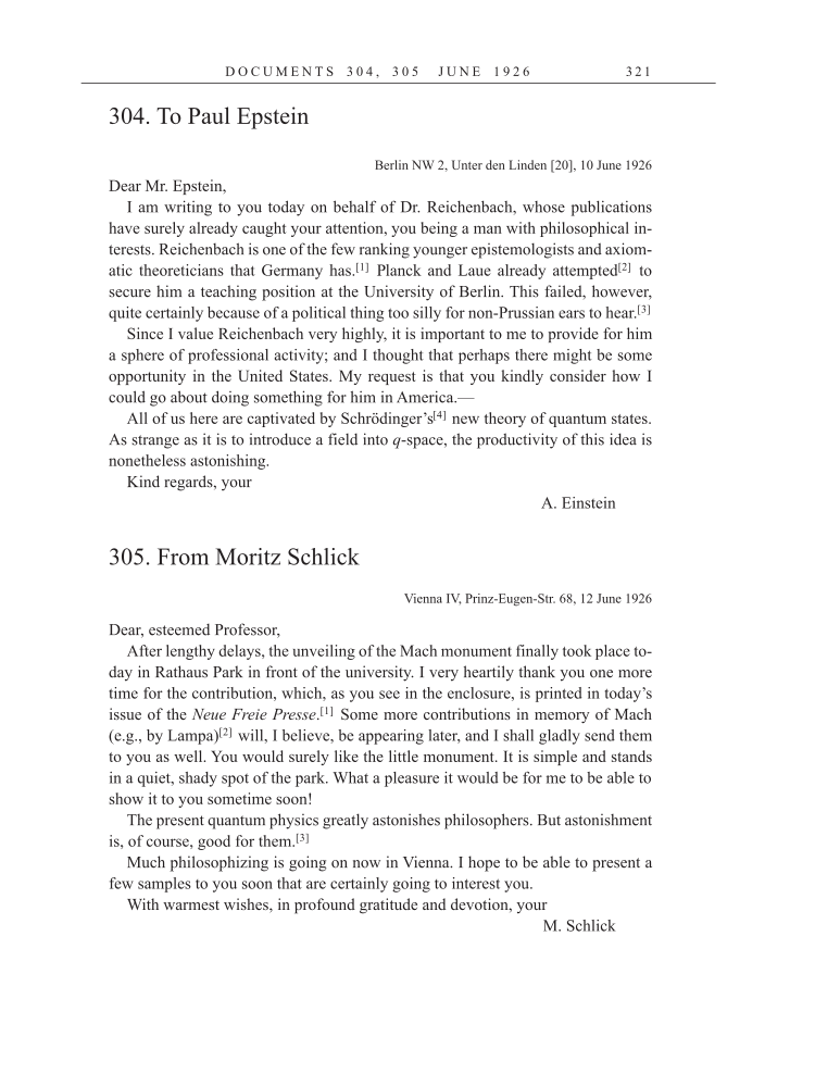 Volume 15: The Berlin Years: Writings & Correspondence, June 1925-May 1927 (English Translation Supplement) page 321