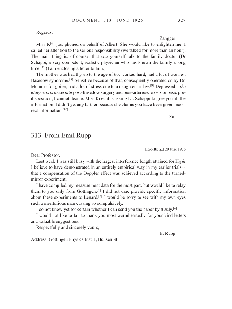 Volume 15: The Berlin Years: Writings & Correspondence, June 1925-May 1927 (English Translation Supplement) page 327