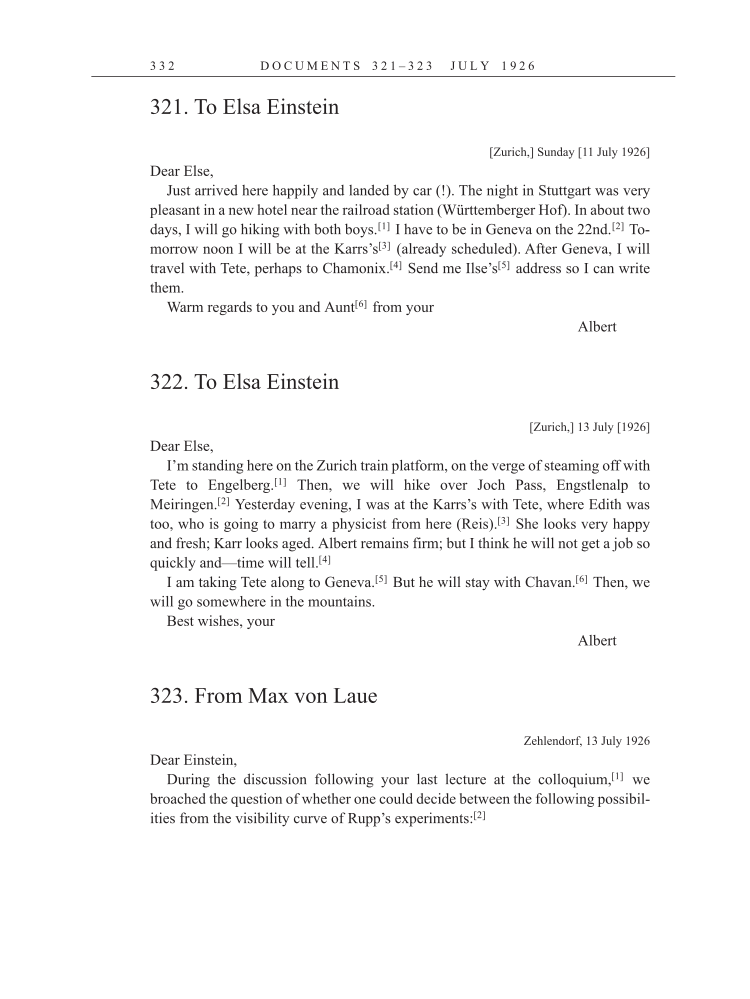 Volume 15: The Berlin Years: Writings & Correspondence, June 1925-May 1927 (English Translation Supplement) page 332