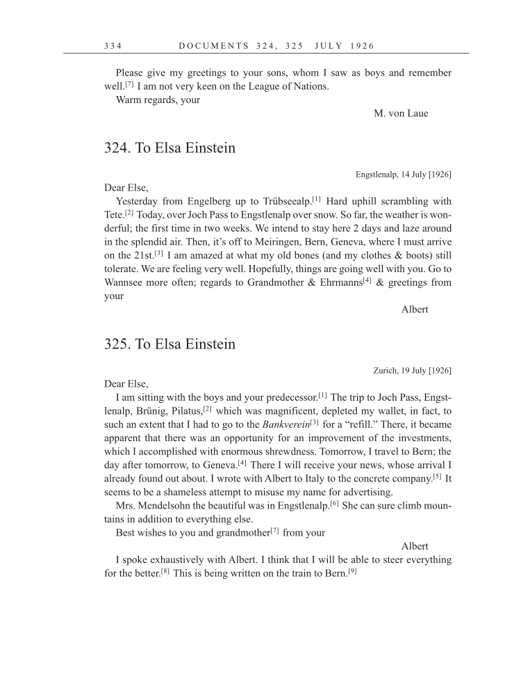Volume 15: The Berlin Years: Writings & Correspondence, June 1925-May 1927 (English Translation Supplement) page 334