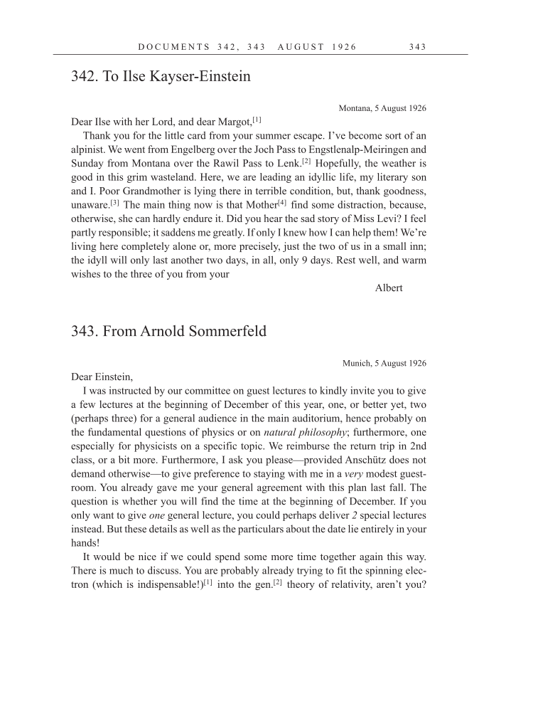 Volume 15: The Berlin Years: Writings & Correspondence, June 1925-May 1927 (English Translation Supplement) page 343