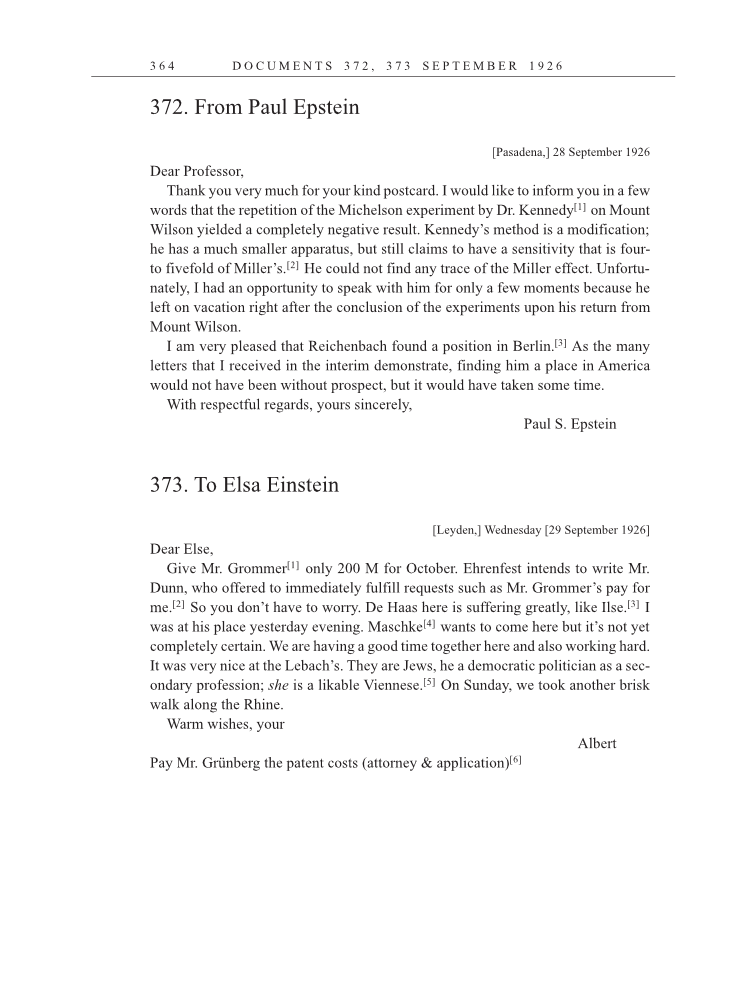 Volume 15: The Berlin Years: Writings & Correspondence, June 1925-May 1927 (English Translation Supplement) page 364