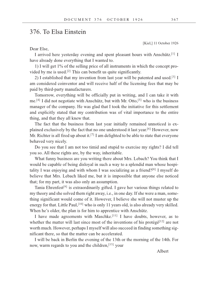 Volume 15: The Berlin Years: Writings & Correspondence, June 1925-May 1927 (English Translation Supplement) page 367
