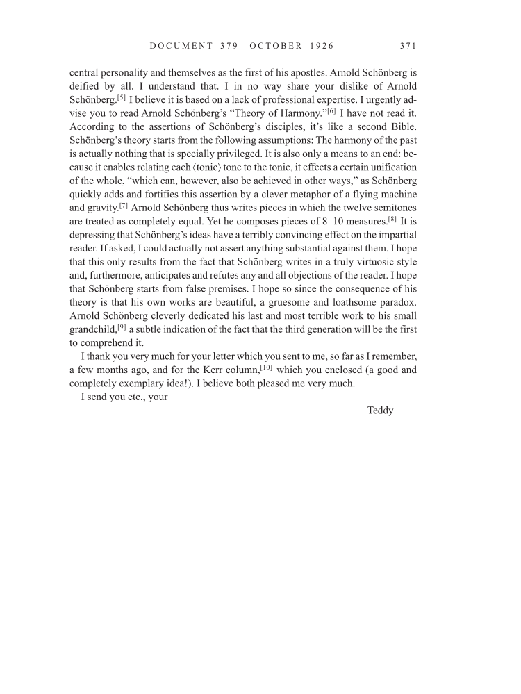 Volume 15: The Berlin Years: Writings & Correspondence, June 1925-May 1927 (English Translation Supplement) page 371