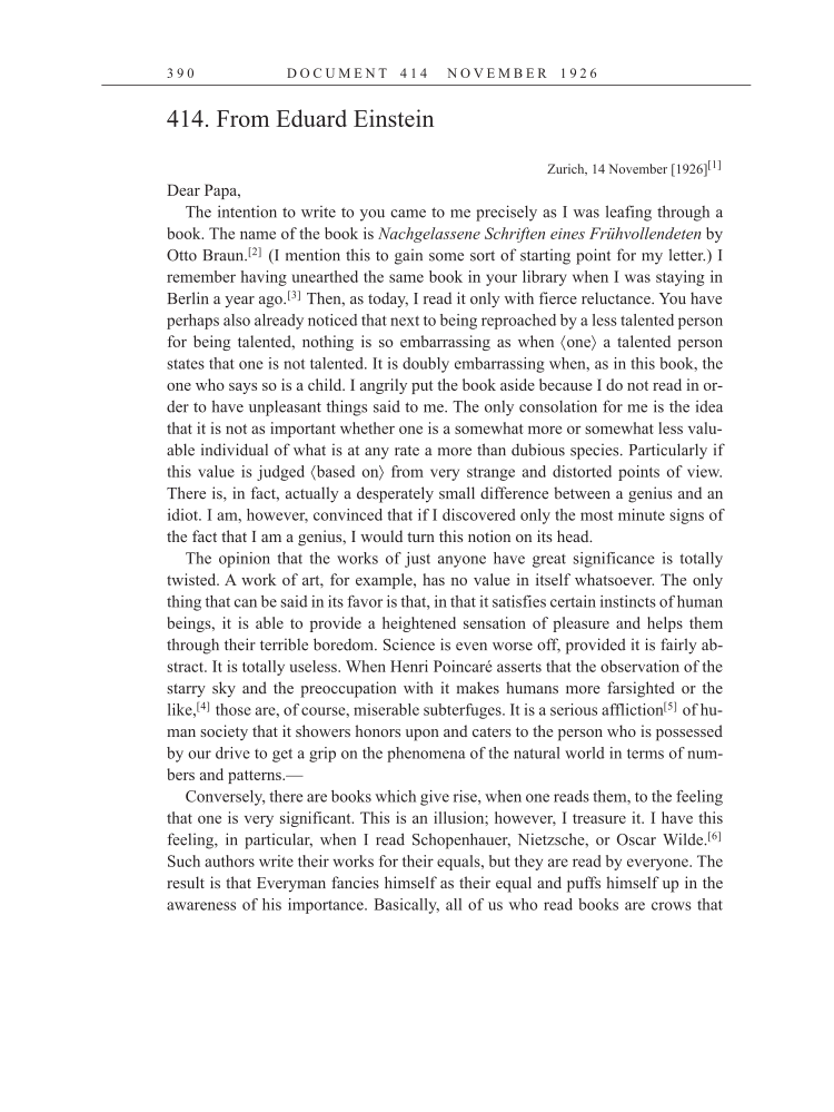 Volume 15: The Berlin Years: Writings & Correspondence, June 1925-May 1927 (English Translation Supplement) page 390