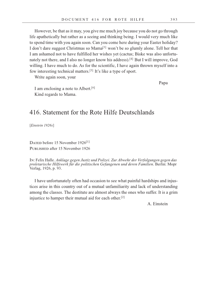 Volume 15: The Berlin Years: Writings & Correspondence, June 1925-May 1927 (English Translation Supplement) page 393