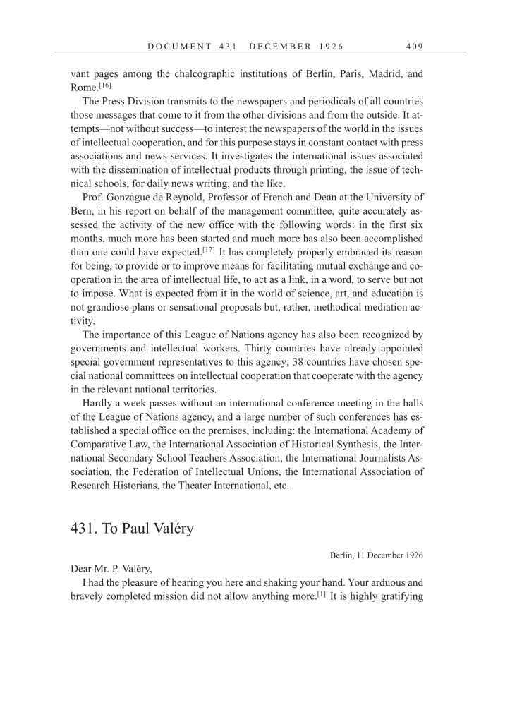 Volume 15: The Berlin Years: Writings & Correspondence, June 1925-May 1927 (English Translation Supplement) page 409