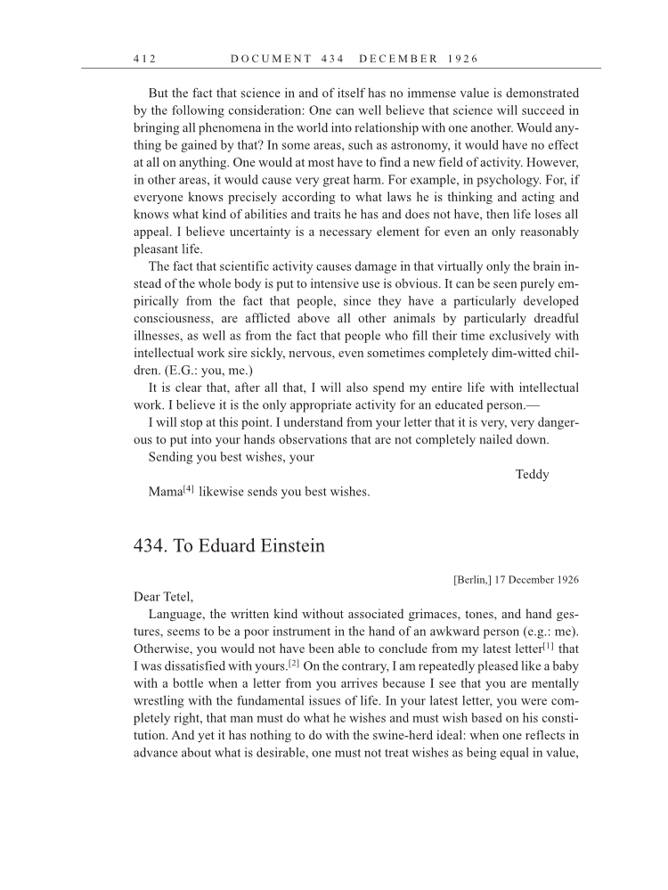 Volume 15: The Berlin Years: Writings & Correspondence, June 1925-May 1927 (English Translation Supplement) page 412