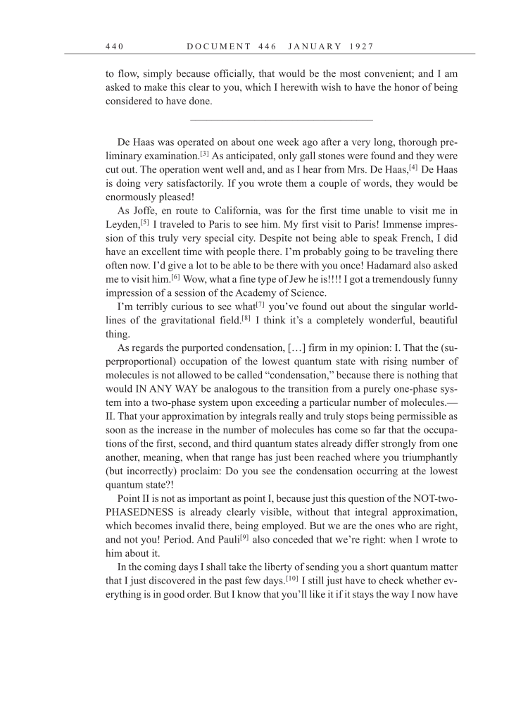 Volume 15: The Berlin Years: Writings & Correspondence, June 1925-May 1927 (English Translation Supplement) page 440