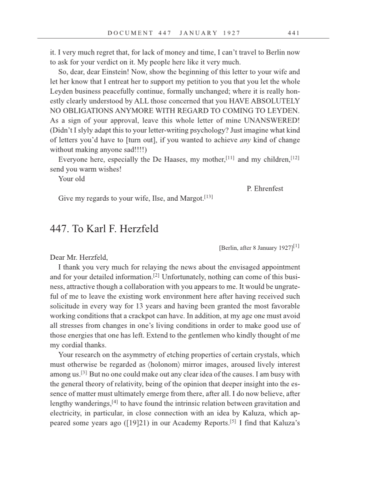 Volume 15: The Berlin Years: Writings & Correspondence, June 1925-May 1927 (English Translation Supplement) page 441