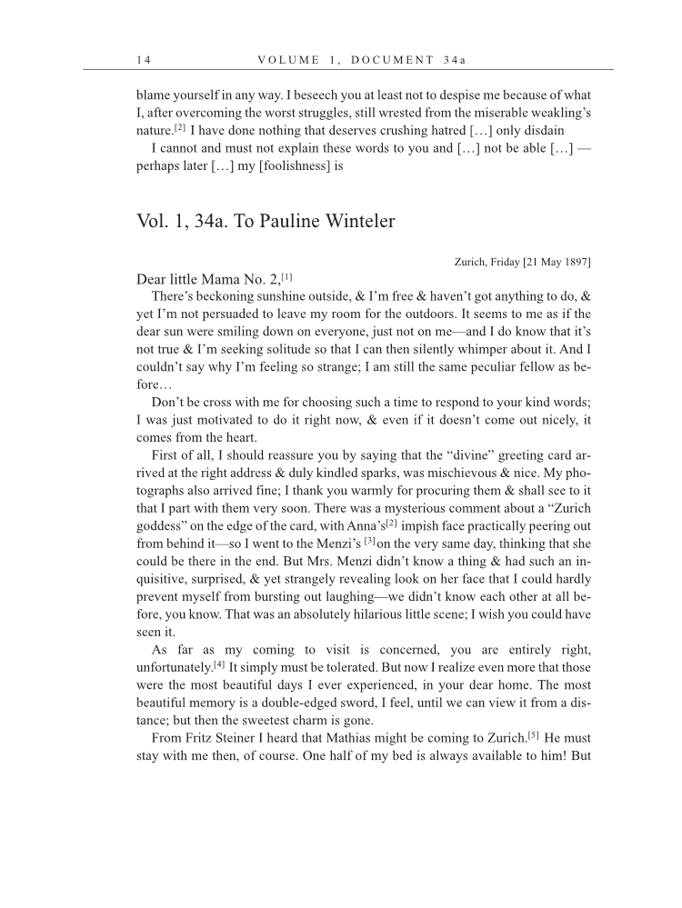 Volume 15: The Berlin Years: Writings & Correspondence, June 1925-May 1927 (English Translation Supplement) page 14
