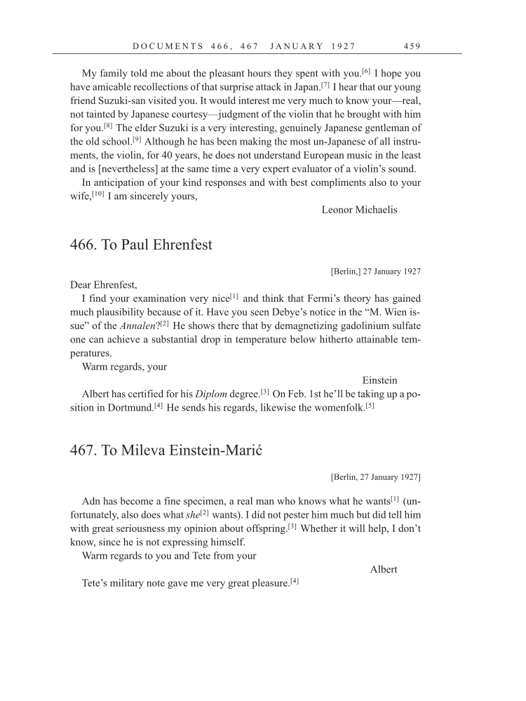 Volume 15: The Berlin Years: Writings & Correspondence, June 1925-May 1927 (English Translation Supplement) page 459