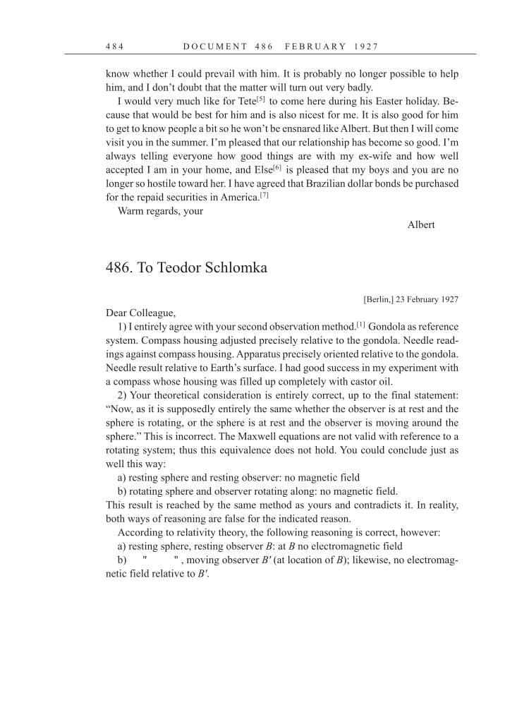 Volume 15: The Berlin Years: Writings & Correspondence, June 1925-May 1927 (English Translation Supplement) page 484