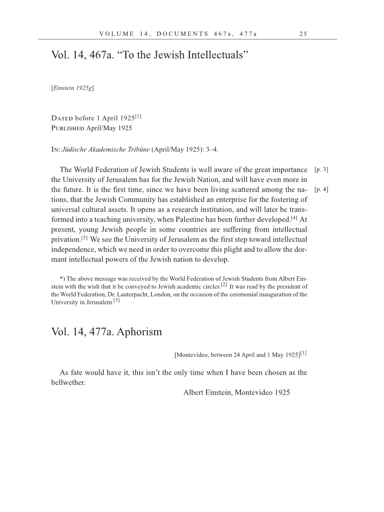 Volume 15: The Berlin Years: Writings & Correspondence, June 1925-May 1927 (English Translation Supplement) page 25