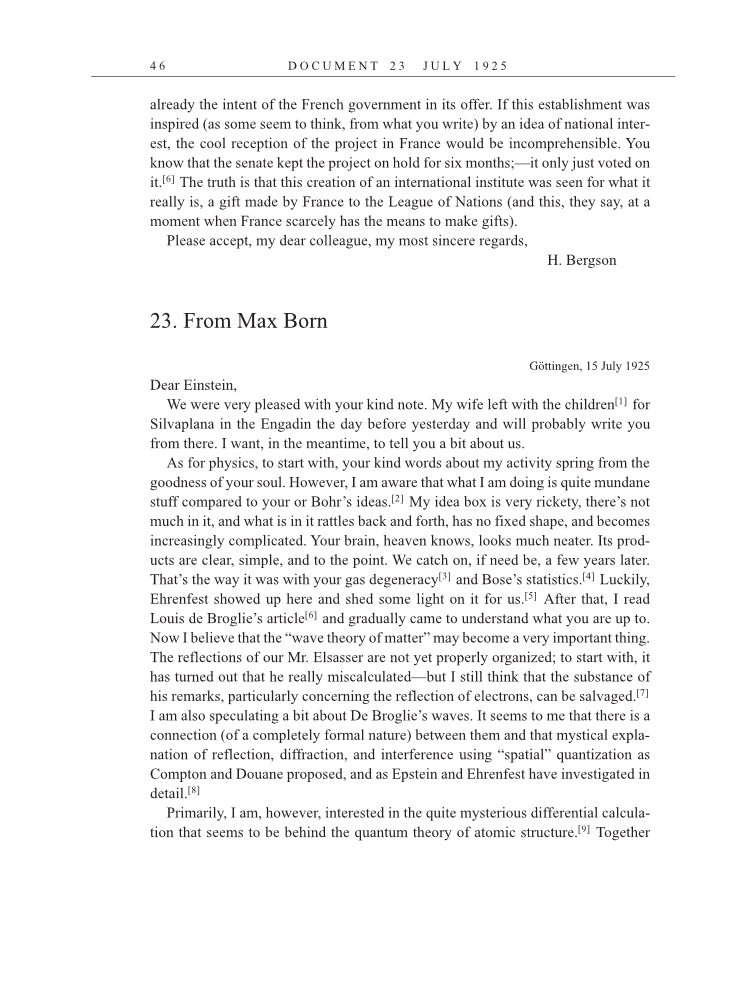 Volume 15: The Berlin Years: Writings & Correspondence, June 1925-May 1927 (English Translation Supplement) page 46