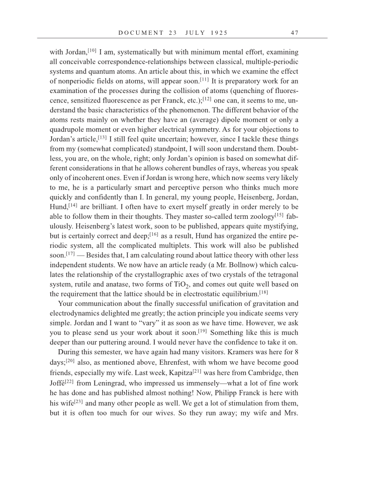 Volume 15: The Berlin Years: Writings & Correspondence, June 1925-May 1927 (English Translation Supplement) page 47