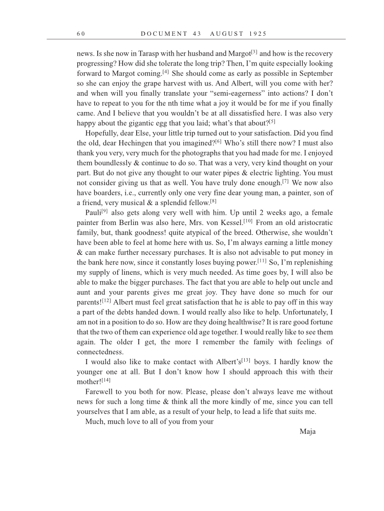 Volume 15: The Berlin Years: Writings & Correspondence, June 1925-May 1927 (English Translation Supplement) page 60