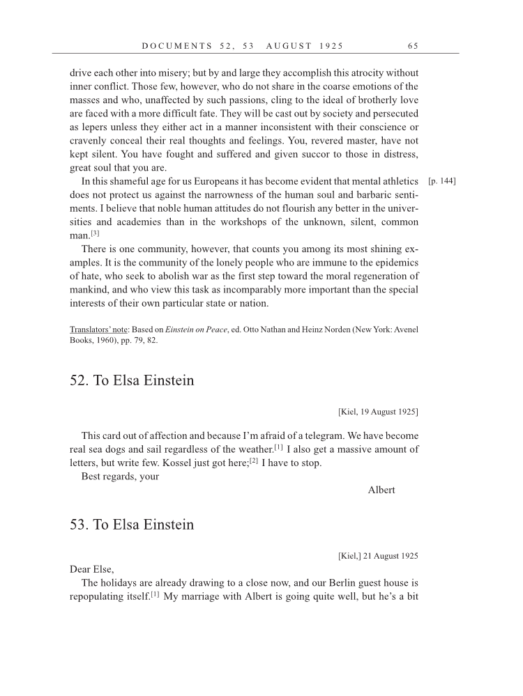 Volume 15: The Berlin Years: Writings & Correspondence, June 1925-May 1927 (English Translation Supplement) page 65