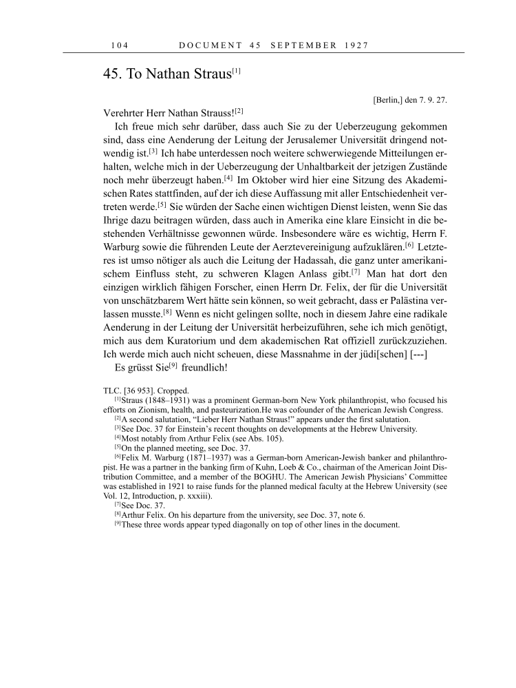Volume 16: The Berlin Years: Writings & Correspondence, June 1927-May 1929 page 104