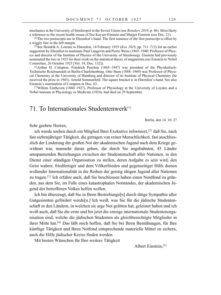 Volume 16: The Berlin Years: Writings & Correspondence, June 1927-May 1929 page 129