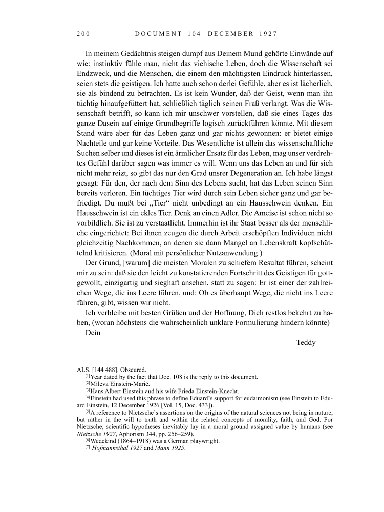 Volume 16: The Berlin Years: Writings & Correspondence, June 1927-May 1929 page 200