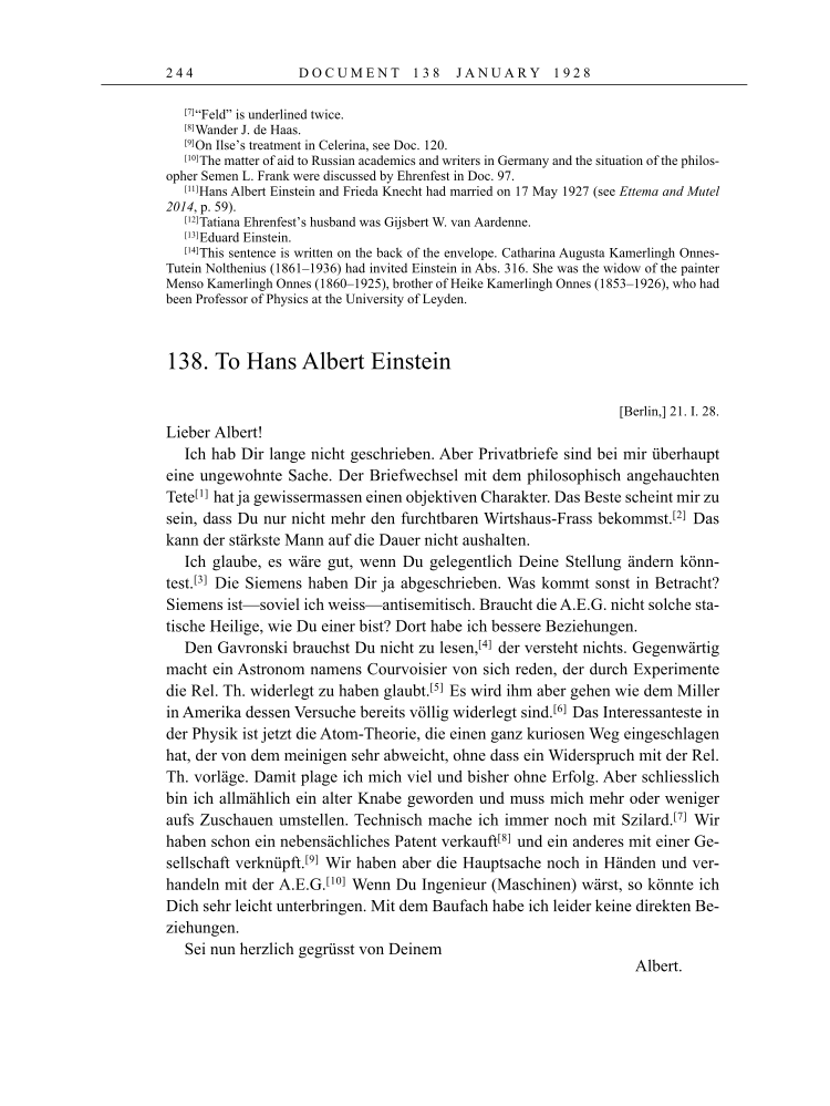 Volume 16: The Berlin Years: Writings & Correspondence, June 1927-May 1929 page 244
