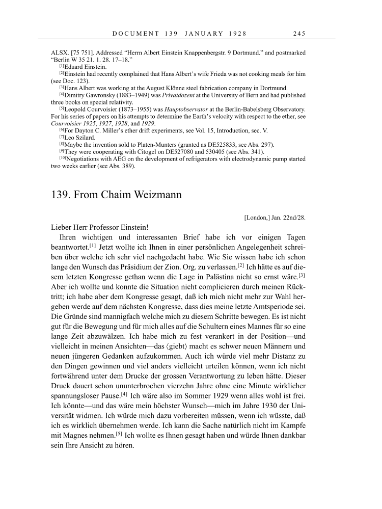 Volume 16: The Berlin Years: Writings & Correspondence, June 1927-May 1929 page 245