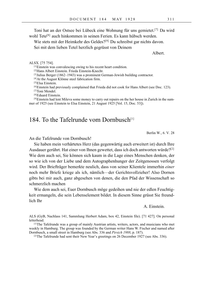 Volume 16: The Berlin Years: Writings & Correspondence, June 1927-May 1929 page 311