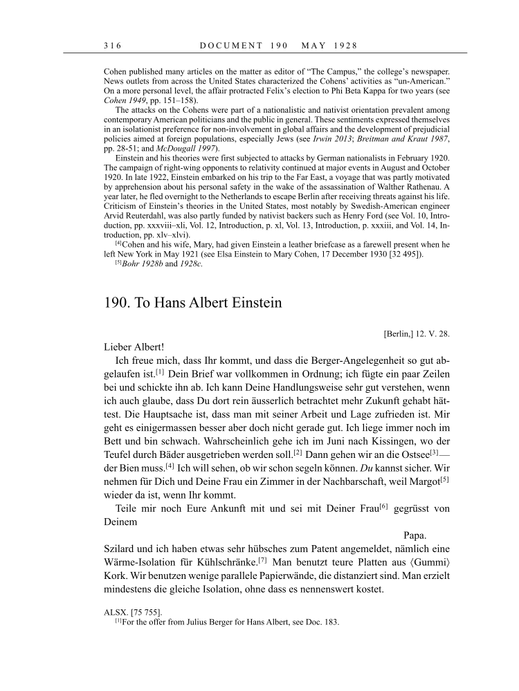 Volume 16: The Berlin Years: Writings & Correspondence, June 1927-May 1929 page 316