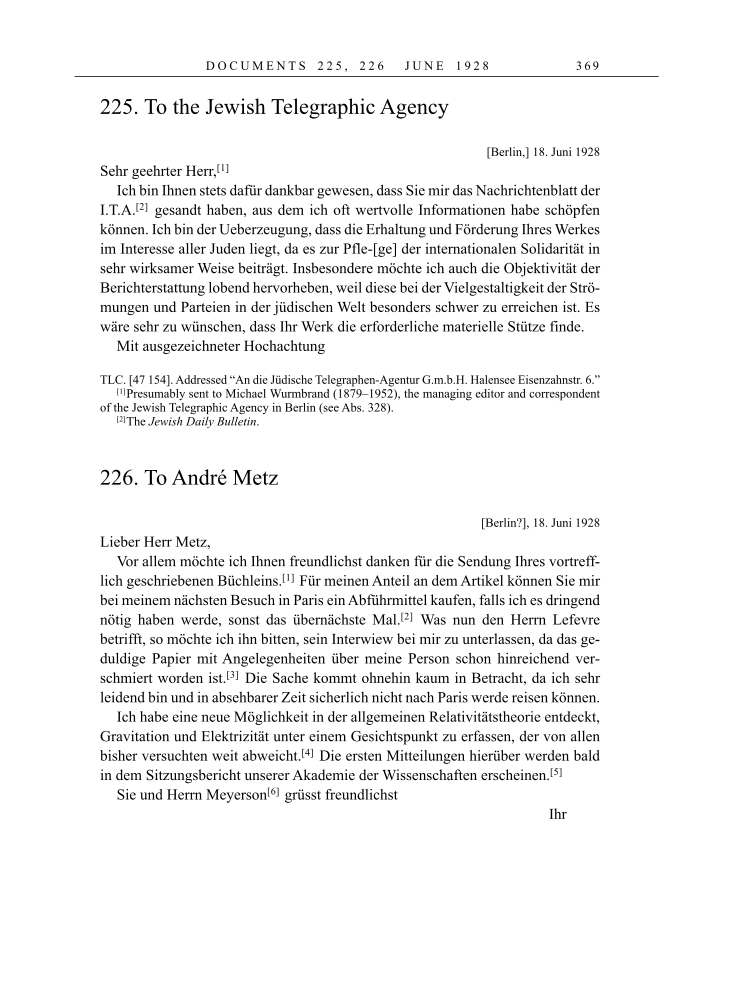 Volume 16: The Berlin Years: Writings & Correspondence, June 1927-May 1929 page 369