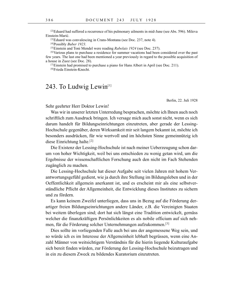 Volume 16: The Berlin Years: Writings & Correspondence, June 1927-May 1929 page 386