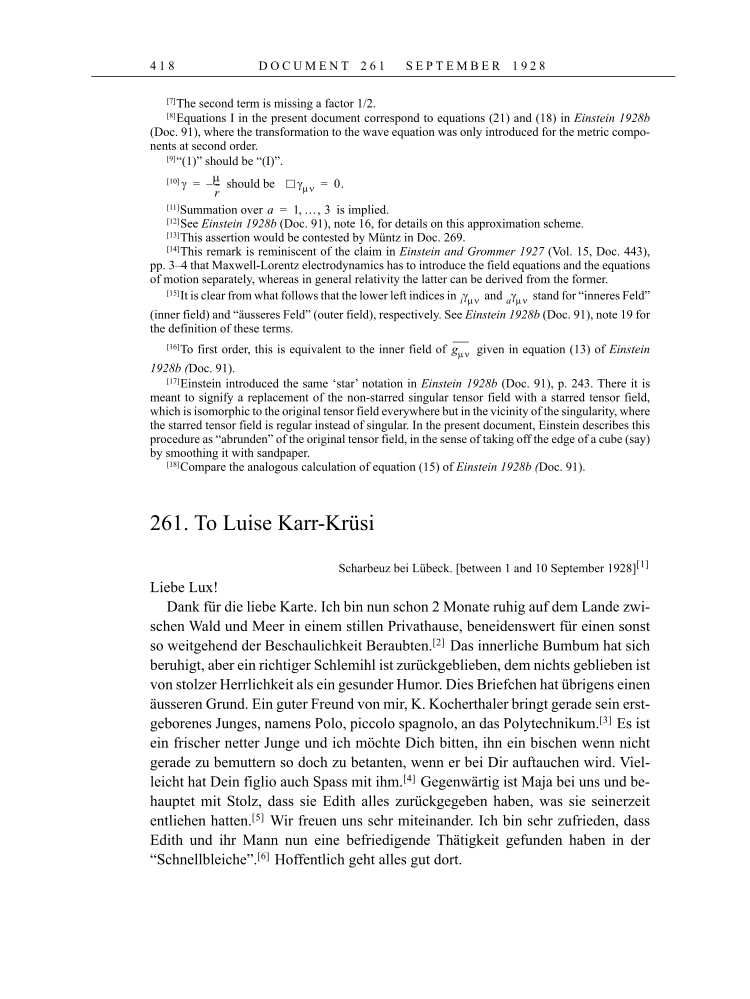 Volume 16: The Berlin Years: Writings & Correspondence, June 1927-May 1929 page 418