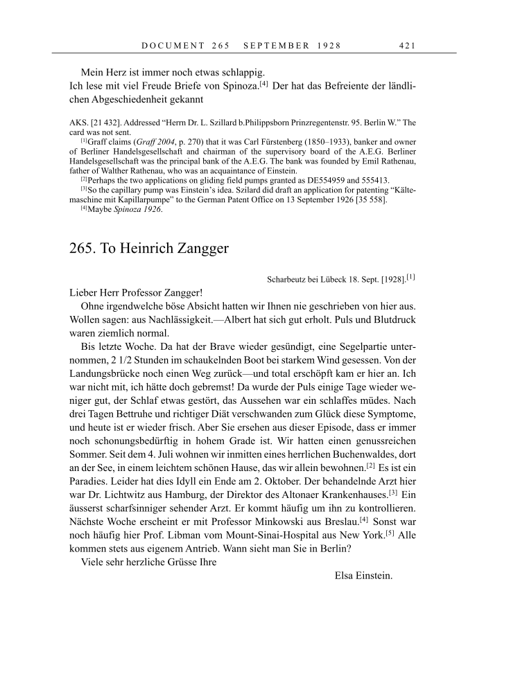 Volume 16: The Berlin Years: Writings & Correspondence, June 1927-May 1929 page 421