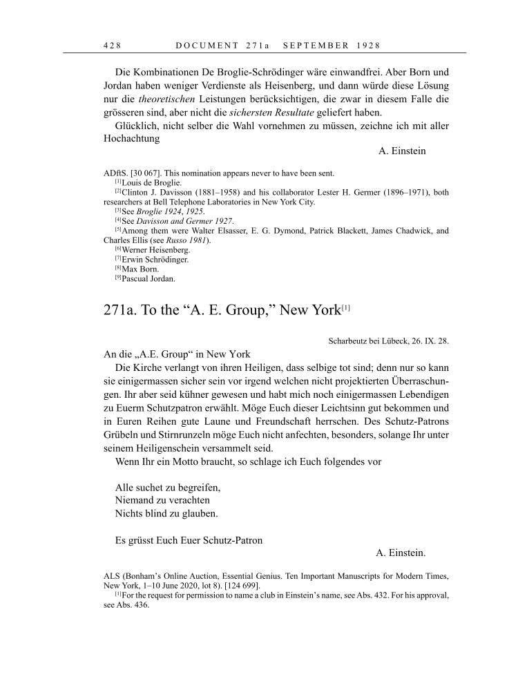 Volume 16: The Berlin Years: Writings & Correspondence, June 1927-May 1929 page 428