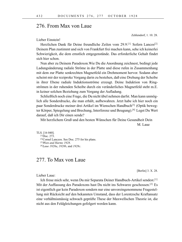 Volume 16: The Berlin Years: Writings & Correspondence, June 1927-May 1929 page 432