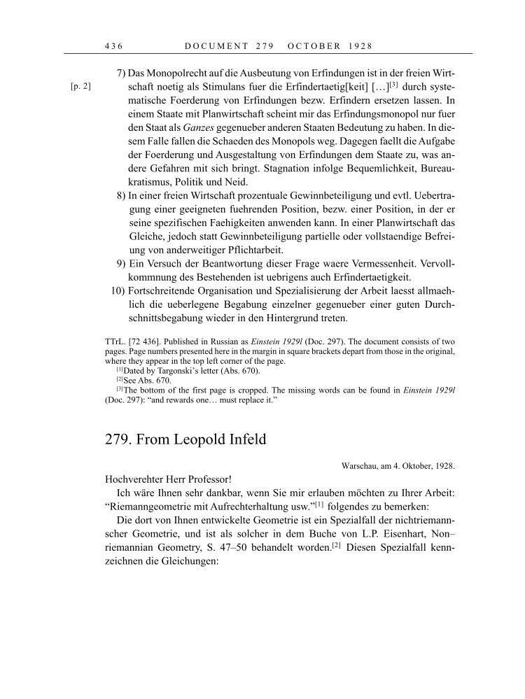 Volume 16: The Berlin Years: Writings & Correspondence, June 1927-May 1929 page 436