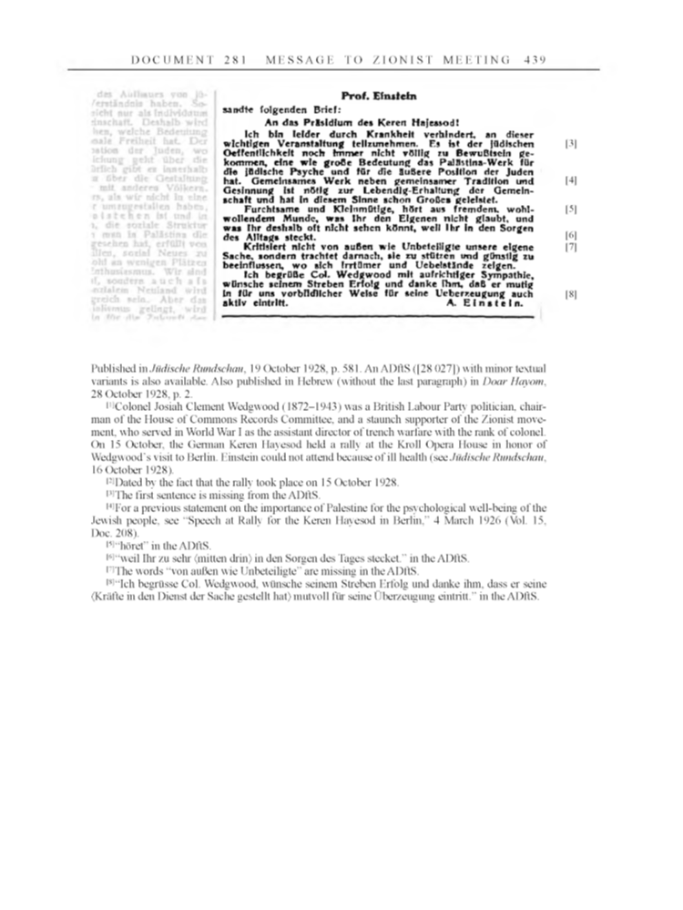 Volume 16: The Berlin Years: Writings & Correspondence, June 1927-May 1929 page 439